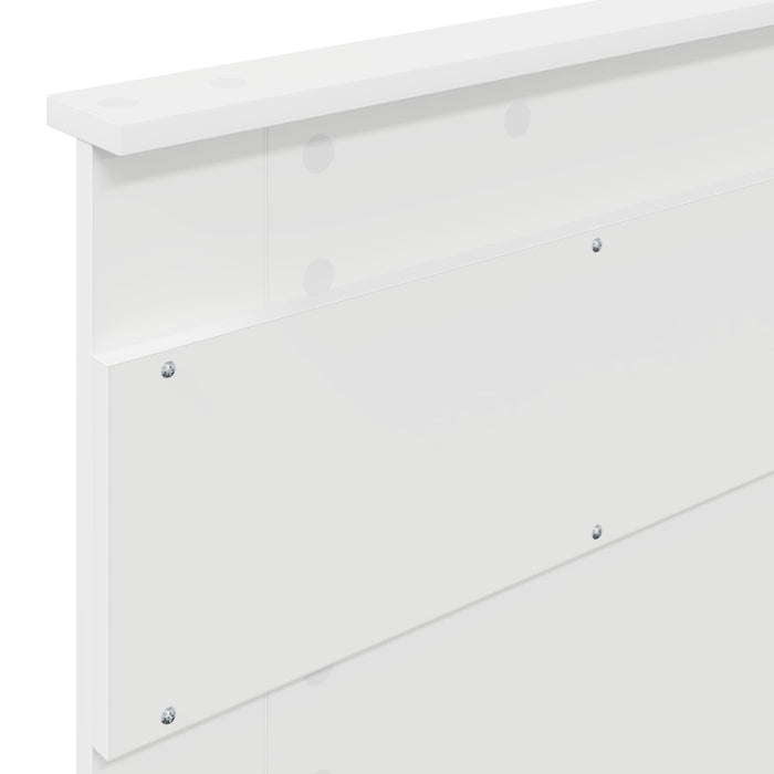 Cadru de pat cu saltea Alb 75 x 190 cm Lemn de pin masiv - WALTI WALTI