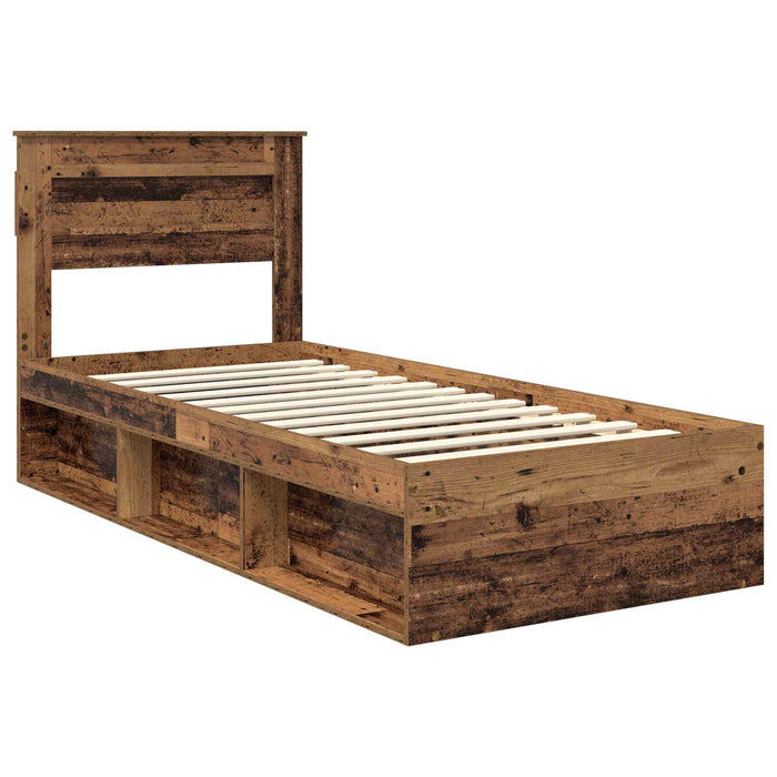 Cadru de pat Lemn vechi 75 x 190 cm Lemn de pin masiv - WALTI WALTI