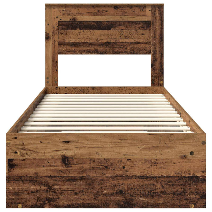 Cadru de pat Lemn vechi 75 x 190 cm Lemn de pin masiv - WALTI WALTI