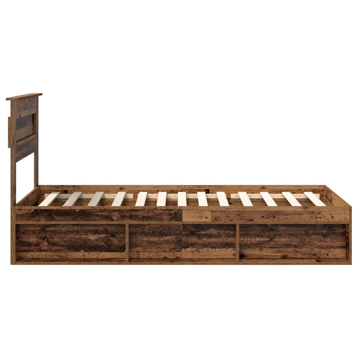 Cadru de pat Lemn vechi 75 x 190 cm Lemn de pin masiv - WALTI WALTI