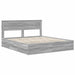 Cadru de pat cu sertar Gri Sonoma 200 x 200 cm Lemn Ingineresc - WALTI WALTI