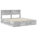 Cadru de pat Gri din beton 180 x 200 cm Lemn Ingineresc - WALTI WALTI