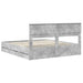 Cadru de pat Gri din beton 180 x 200 cm Lemn Ingineresc - WALTI WALTI