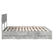 Cadru de pat Gri din beton 180 x 200 cm Lemn Ingineresc - WALTI WALTI