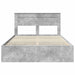 Cadru de pat Gri din beton 150 x 200 cm Lemn Ingineresc - WALTI WALTI