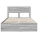 Cadru de pat cu sertar Gri Sonoma 140 x 200 cm Lemn Ingineresc - WALTI WALTI