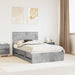 Cadru de pat Gri din beton 135 x 190 cm Lemn Ingineresc - WALTI WALTI