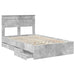 Cadru de pat Gri din beton 135 x 190 cm Lemn Ingineresc - WALTI WALTI