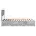 Cadru de pat Gri din beton 135 x 190 cm Lemn Ingineresc - WALTI WALTI