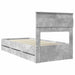 Cadru de pat Gri din beton 90 x 190 cm Lemn Ingineresc - WALTI WALTI