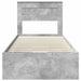 Cadru de pat Gri din beton 90 x 190 cm Lemn Ingineresc - WALTI WALTI