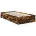 Cadru de pat Stejar fumuriu 90 x 190 cm Lemn Ingineresc - WALTI WALTI