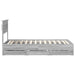 Cadru de pat cu sertar Gri Sonoma 90 x 200 cm Lemn Ingineresc - WALTI WALTI