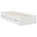 Cadru de pat cu sertar Alb 75 x 190 cm Lemn Ingineresc - WALTI WALTI