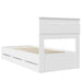 Cadru de pat cu sertar Alb 75 x 190 cm Lemn Ingineresc - WALTI WALTI