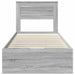 Cadru de pat cu sertar Gri Sonoma 75 x 190 cm Lemn Ingineresc - WALTI WALTI