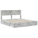 Pat cu storage Gri din beton 200 x 200 cm Lemn compozit - WALTI WALTI