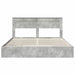 Pat cu storage Gri din beton 200 x 200 cm Lemn compozit - WALTI WALTI