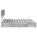 Pat cu storage Gri din beton 200 x 200 cm Lemn compozit - WALTI WALTI