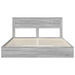 Pat cu storage cu sertar Gri Sonoma 200 x 200 cm Lemn compozit - WALTI WALTI