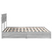 Pat cu storage cu sertar Gri Sonoma 200 x 200 cm Lemn compozit - WALTI WALTI