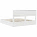 Pat cu storage cu headboard Alb 180 x 200 cm Lemn compozit - WALTI WALTI