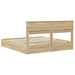 Pat cu storage Stejar Sonoma 180 x 200 cm Lemn compozit - WALTI WALTI
