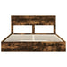 Pat cu storage Stejar fumuriu 180 x 200 cm Lemn compozit - WALTI WALTI
