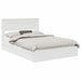 Pat cu storage cu headboard Alb 160 x 200 cm Lemn compozit - WALTI WALTI