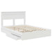 Pat cu storage cu headboard Alb 160 x 200 cm Lemn compozit - WALTI WALTI