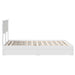 Pat cu storage cu headboard Alb 160 x 200 cm Lemn compozit - WALTI WALTI