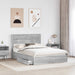 Cadru de pat cu sertar Gri Sonoma 160 x 200 cm Lemn compozit - WALTI WALTI