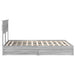 Cadru de pat cu sertar Gri Sonoma 150 x 200 cm Lemn compozit - WALTI WALTI