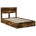 Cadru de pat Manual Stejar fumuriu 135 x 190 cm Lemn compozit - WALTI WALTI