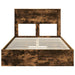 Cadru de pat Manual Stejar fumuriu 135 x 190 cm Lemn compozit - WALTI WALTI