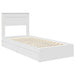 Cadru de pat cu sertar Manual Alb 75 x 190 cm Lemn compozit - WALTI WALTI
