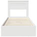 Cadru de pat cu sertar Manual Alb 75 x 190 cm Lemn compozit - WALTI WALTI