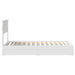 Cadru de pat cu sertar Manual Alb 75 x 190 cm Lemn compozit - WALTI WALTI