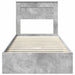 Cadru de pat cu sertar Gri din beton 75 x 190 cm Lemn compozit - WALTI WALTI