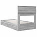 Cadru de pat cu sertar Gri Sonoma 75 x 190 cm Lemn compozit - WALTI WALTI