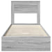 Cadru de pat cu sertar Gri Sonoma 75 x 190 cm Lemn compozit - WALTI WALTI