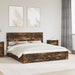 Cadru de pat cu sertar cu headboard cu depozitare Lemn compozit - WALTI WALTI