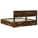 Cadru de pat cu sertar cu headboard cu depozitare Lemn compozit - WALTI WALTI