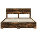 Cadru de pat cu sertar cu headboard cu depozitare Lemn compozit - WALTI WALTI