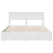 Cadru de pat cu sertar cu headboard cu depozitare Lemn compozit - WALTI WALTI