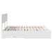 Cadru de pat cu sertar cu headboard cu depozitare Lemn compozit - WALTI WALTI