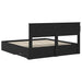 Cadru de pat cu sertar cu headboard cu depozitare Lemn compozit - WALTI WALTI
