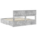 Cadru de pat cu sertar Gri din beton 180 x 200 cm Lemn compozit - WALTI WALTI