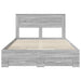 Cadru de pat cu sertar cu headboard cu depozitare Lemn compozit - WALTI WALTI