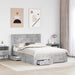 Cadru de pat cu sertar cu headboard cu depozitare Lemn compozit - WALTI WALTI